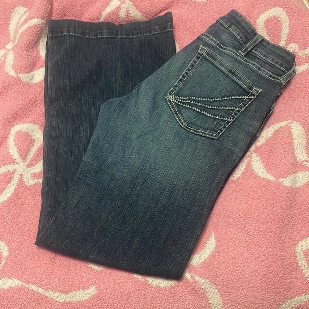 Ariat Women's Straight Leg Blue Jeans
These are short. 31 inch inseam